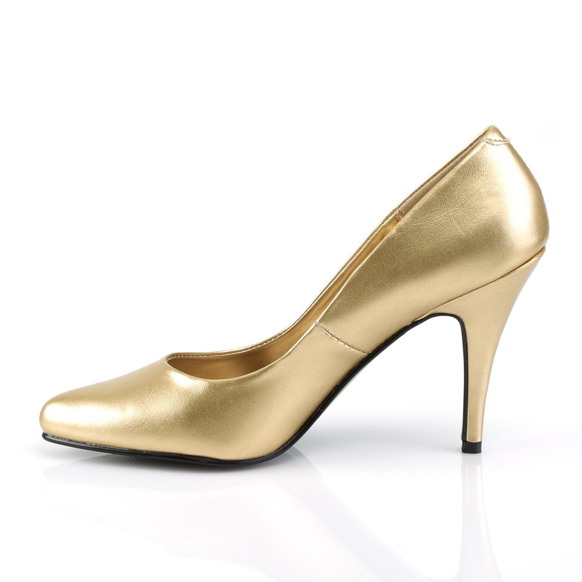 Pleaser Vanity-420 G/PU - Zlaté lodičky na vysokém podpatku