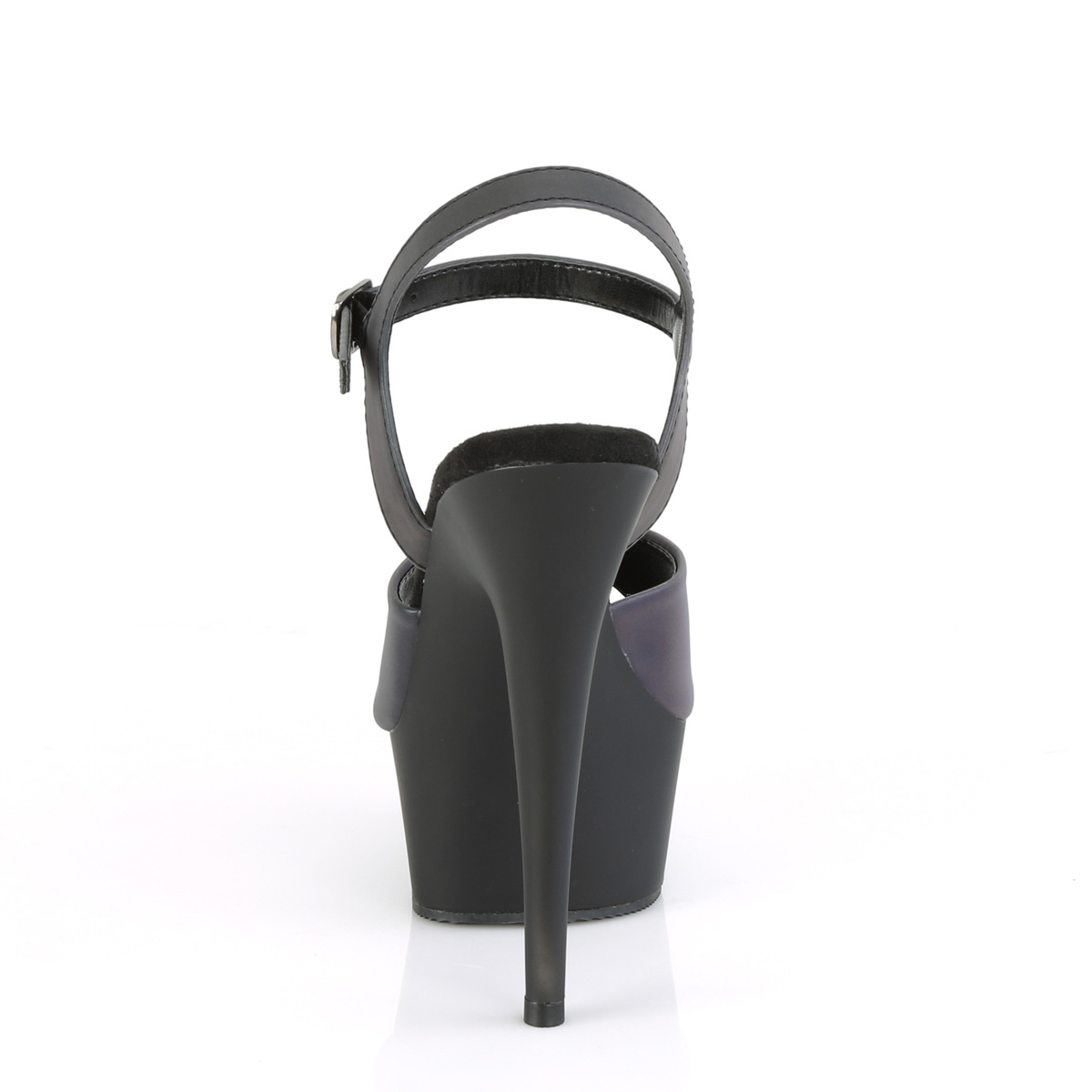 Pleaser Delight-609REFL GNREFL/B - Modré sandály na platformě s vysokými podpatky
