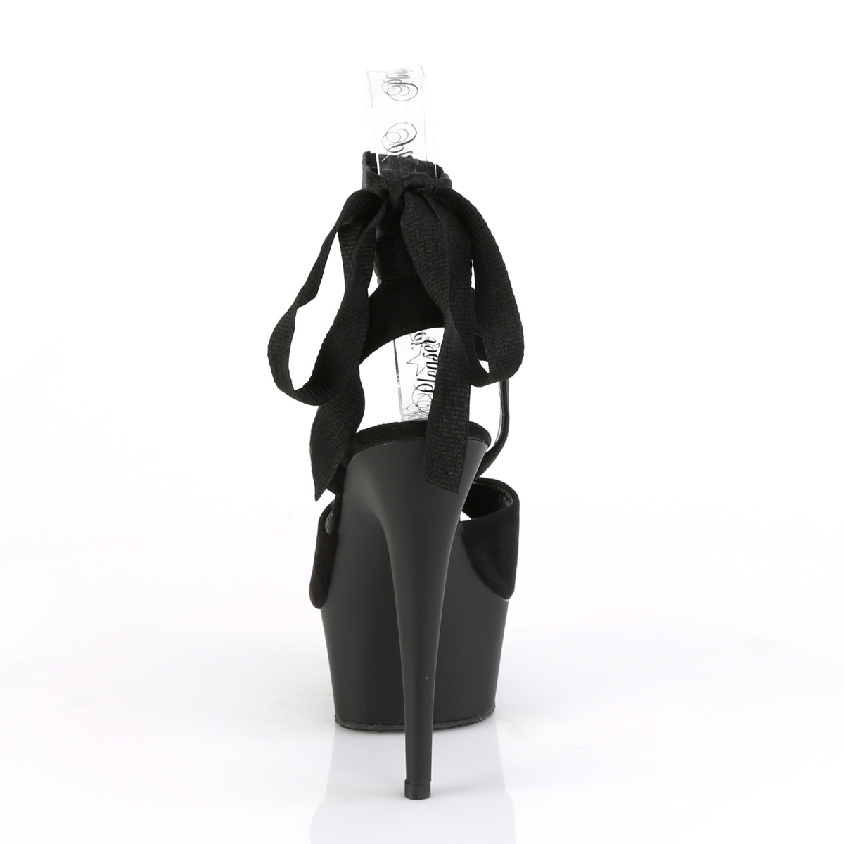 Pleaser Delight-634 BFS/M - Černé sandály na platformě s vysokými podpatky