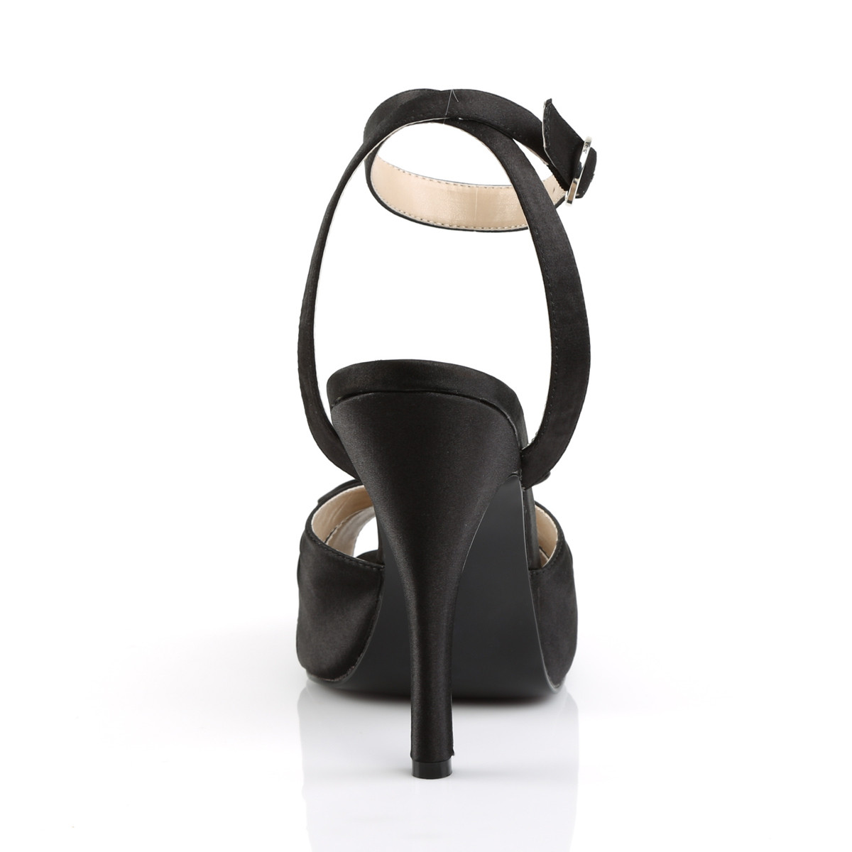 Pleaser Pink Label Eve-01 BSA - Černé sandály na vysokém podpatku