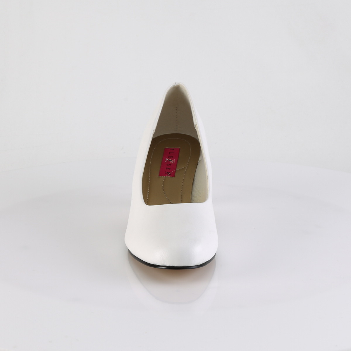 Pleaser Pink Label Fefe-01 WPU - Bílé lodičky