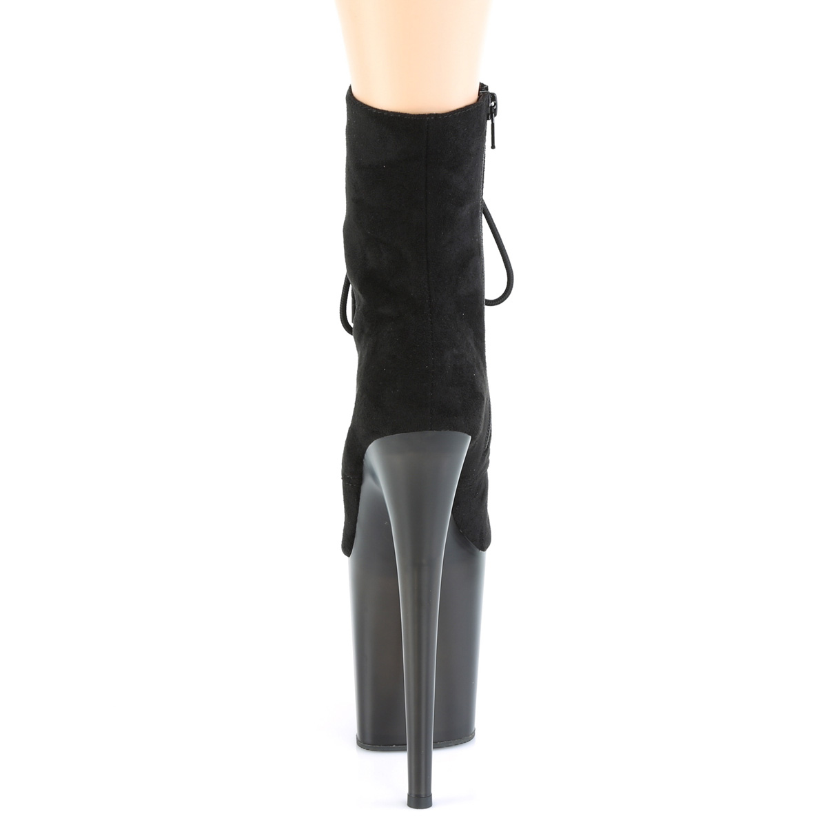 Pleaser Flamingo-1020FST BFS/B - Černé kotníkové kozačky na vysoké platformě