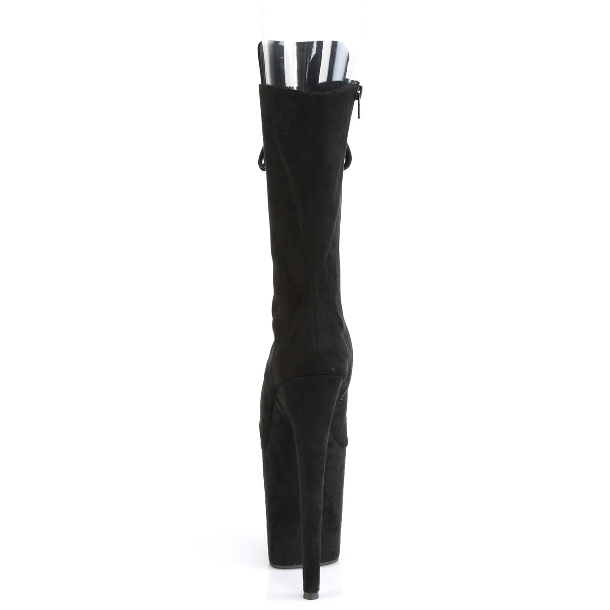 Pleaser Flamingo-1051FS BFS/M - Černé kotníkové kozačky na vysoké platformě