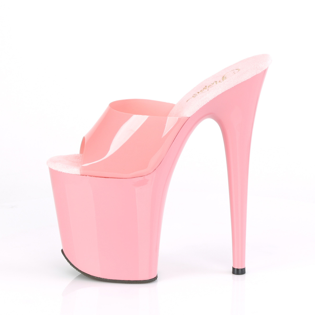 Pleaser Flamingo-801N BPTPU/M - Růžové sandály na vysoké platformě