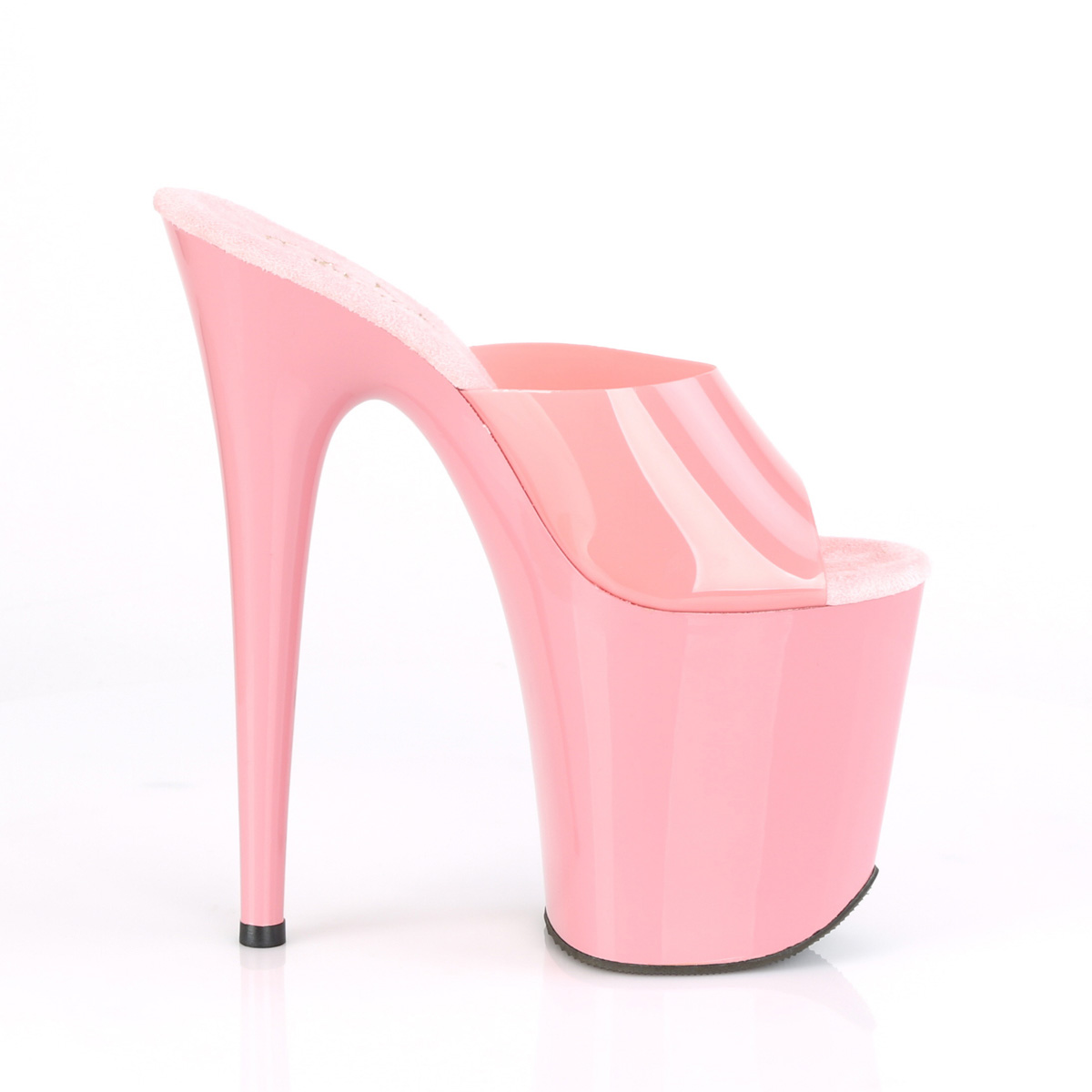 Pleaser Flamingo-801N BPTPU/M - Růžové sandály na vysoké platformě