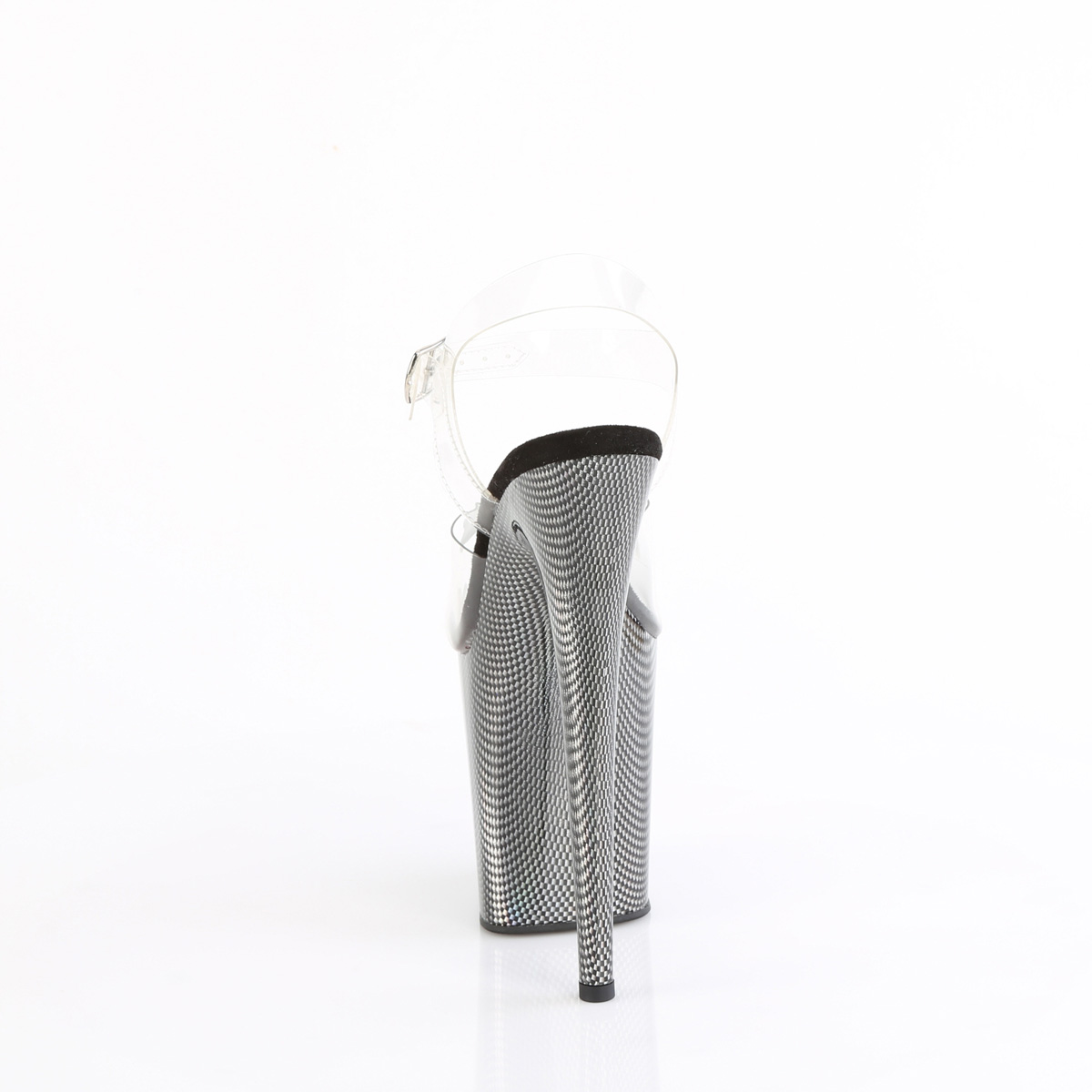 Pleaser Flamingo-808HCP C/BHG - Průhledné sandály na vysoké platformě