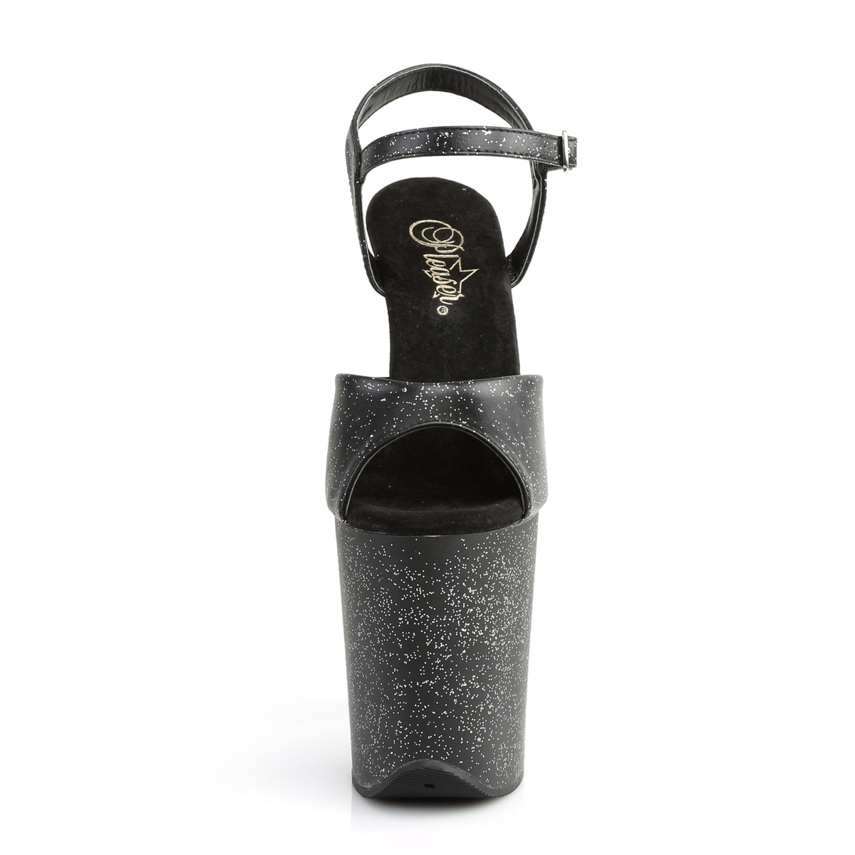 Pleaser Flamingo-809MMG BPU/M - Černé sandály na vysoké platformě