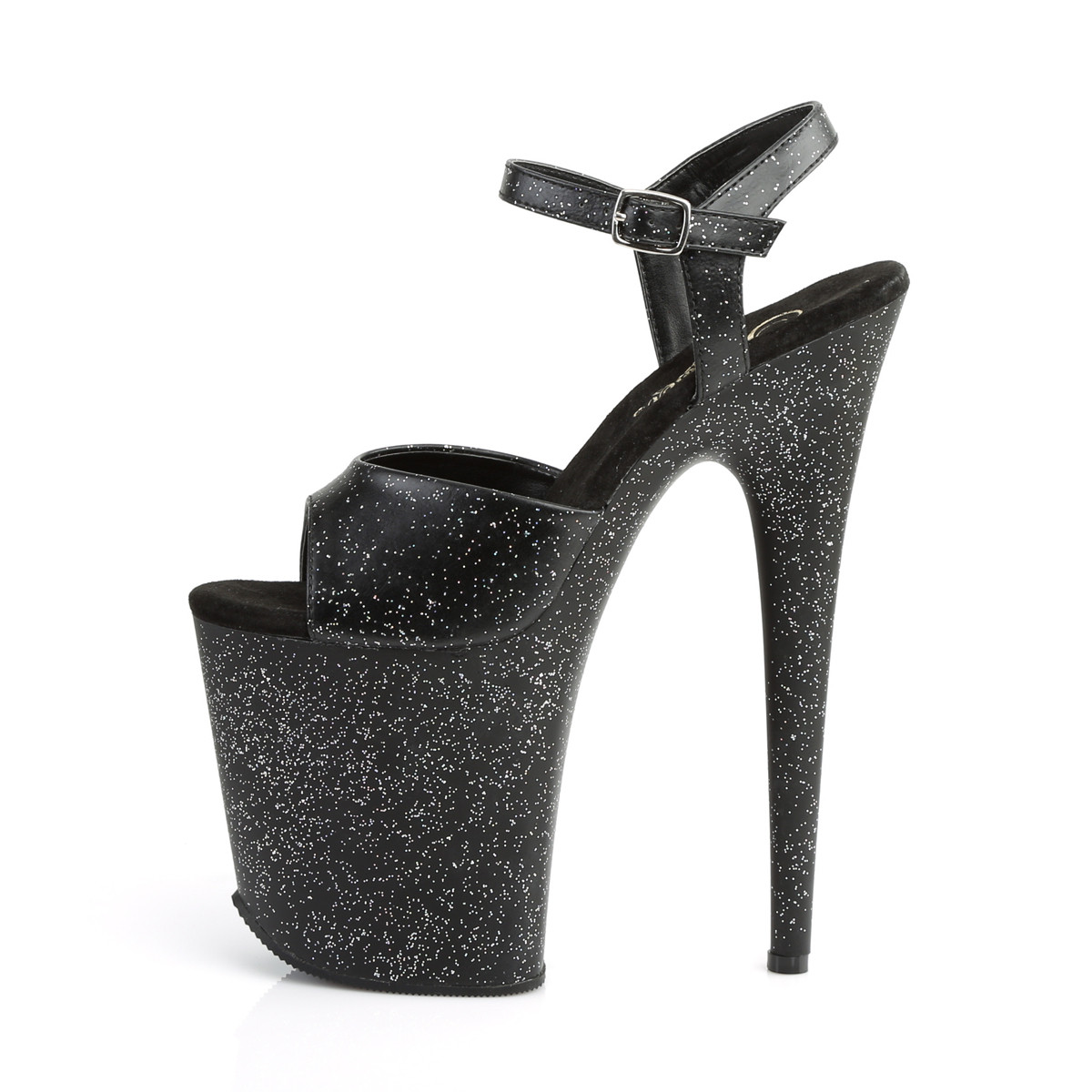 Pleaser Flamingo-809MMG BPU/M - Černé sandály na vysoké platformě