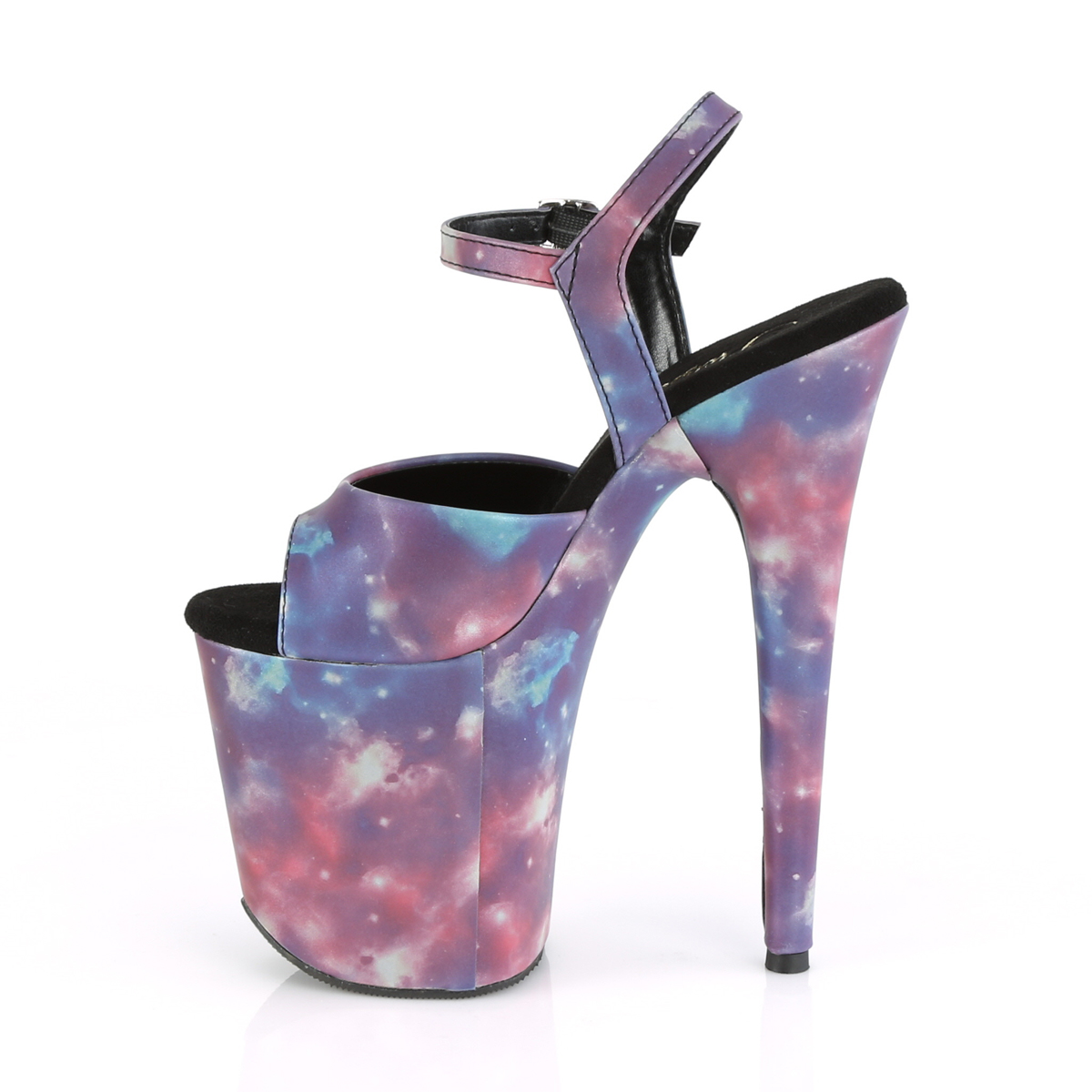 Pleaser Flamingo-809REFL PP-BLU/M - Fialové sandály na vysoké platformě