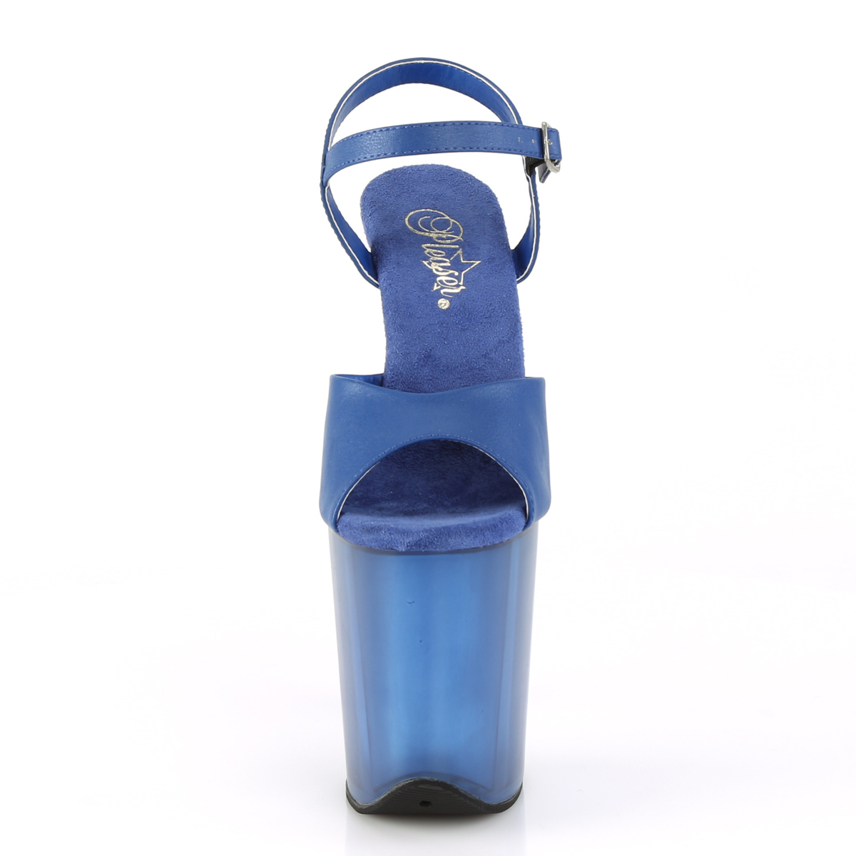 Pleaser Flamingo-809T BLUPU/M - Modré sandály na vysoké platformě