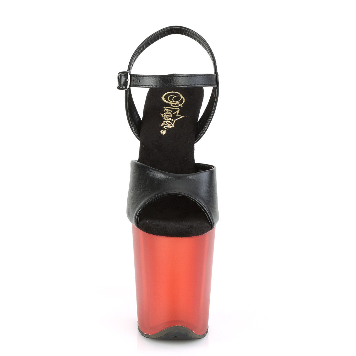 Pleaser Flamingo-809T BPU/R - Černé sandály na vysoké platformě