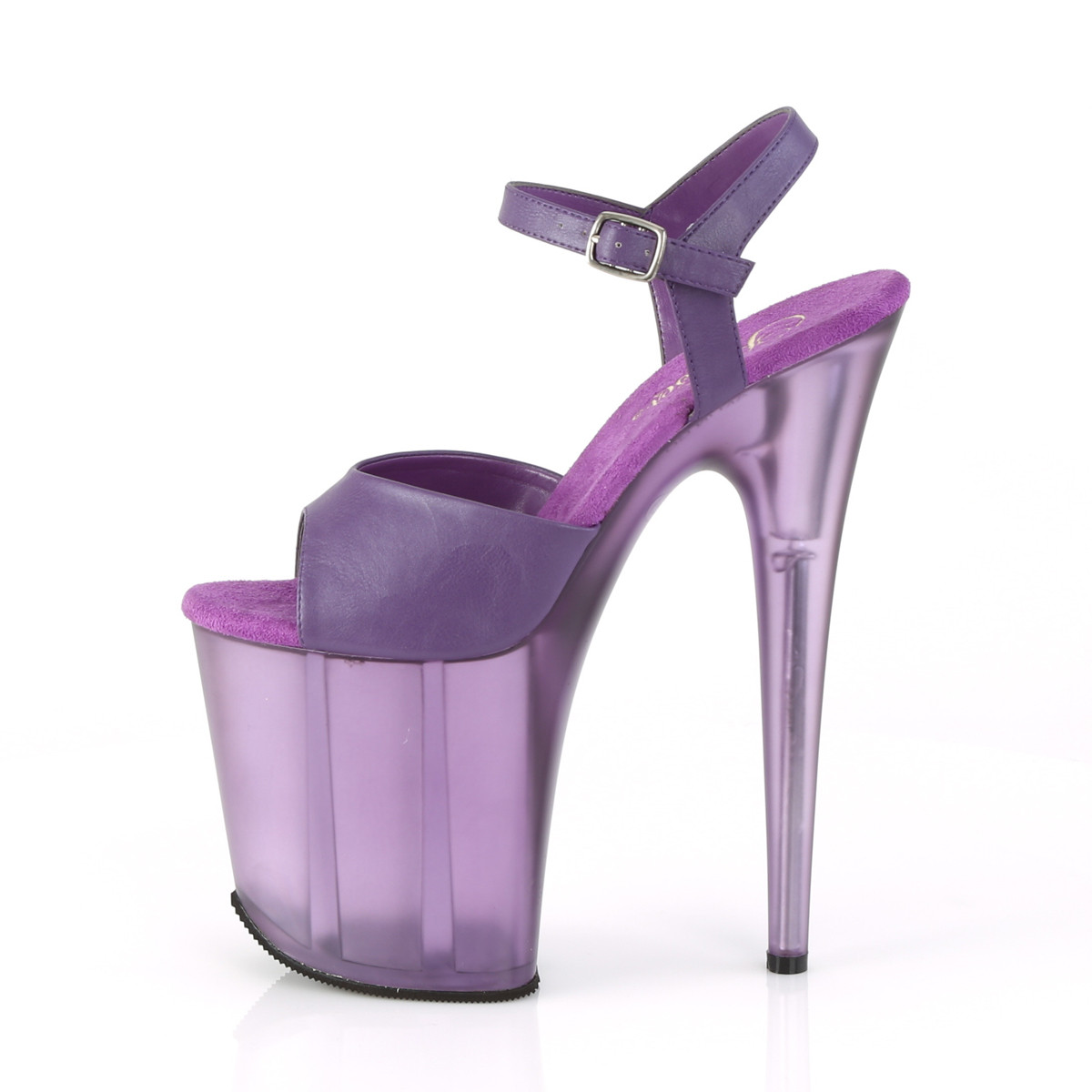 Pleaser Flamingo-809T PPPU/M - Fialové sandály na vysoké platformě