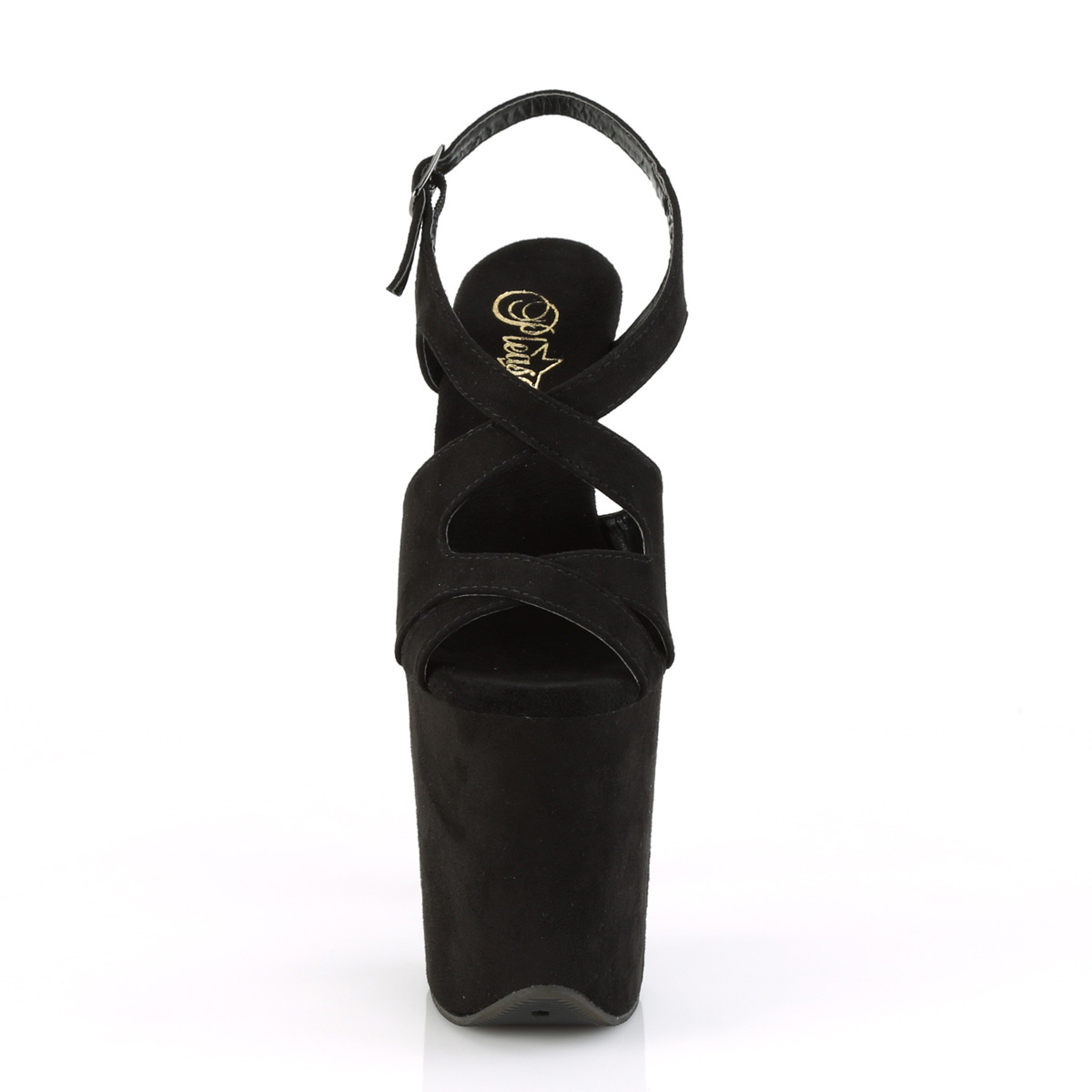 Pleaser Flamingo-831FS BFS/M - Černé sandály na vysoké platformě