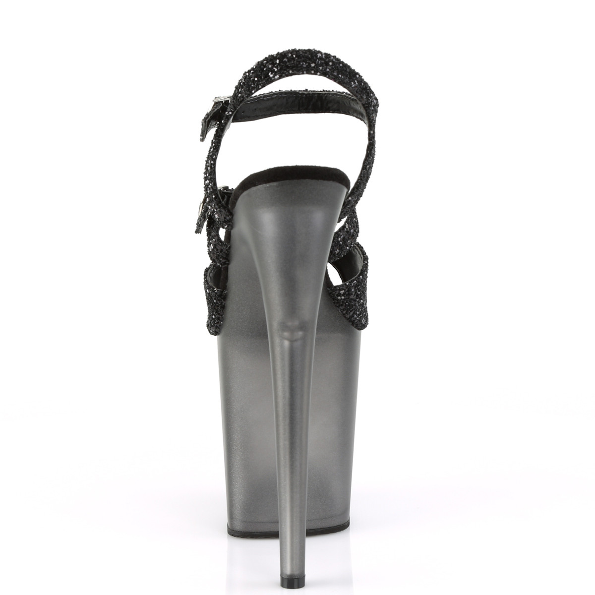 Pleaser Flamingo-874 BG/M - Černé sandály na vysoké platformě