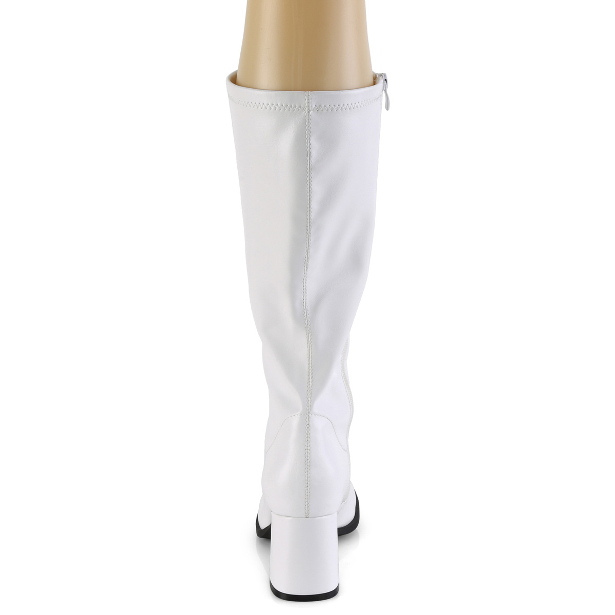Funtasma Gogo-300-2 WPU - Bílé kozačky s širokými podpatky