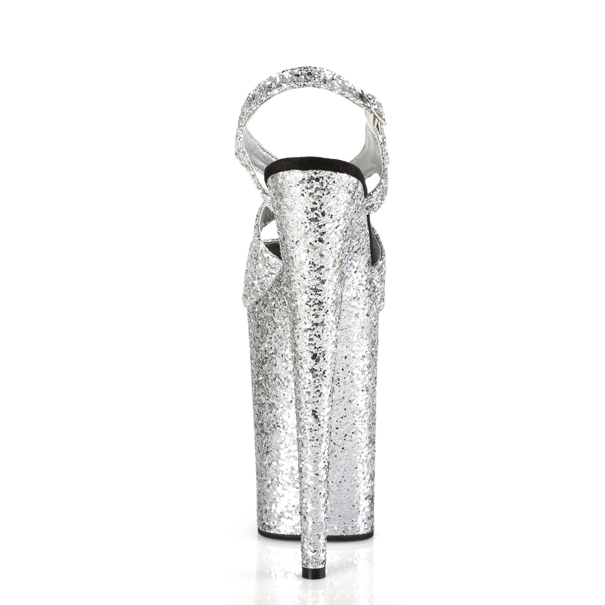 Pleaser Infinity-930LG SG/M - Stříbrné sandály na vysoké platformě