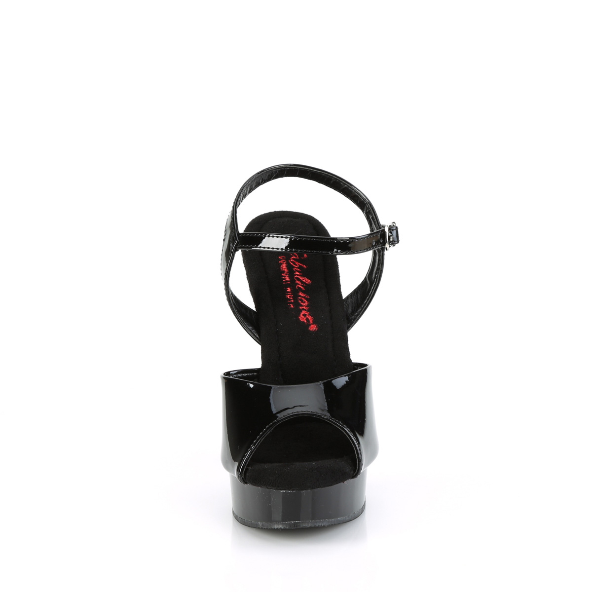 Fabulicious Majesty-509 B/M - Černé sandály na vysokém podpatku