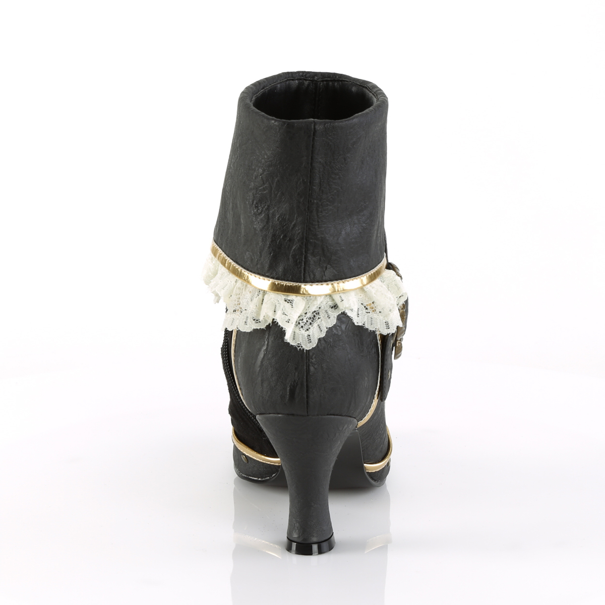 Funtasma Matey-115 BPU-MF - Černé kotníkové kozačky s širokými podpatky