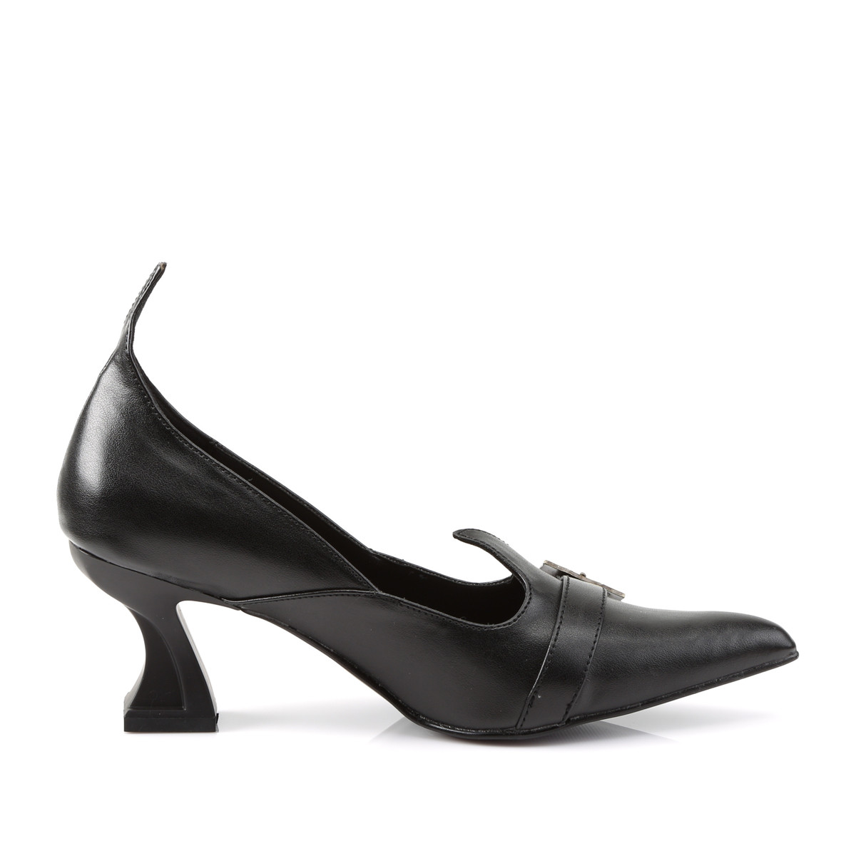 Funtasma Salem-06 B/PU - Černé lodičky s širokými podpatky