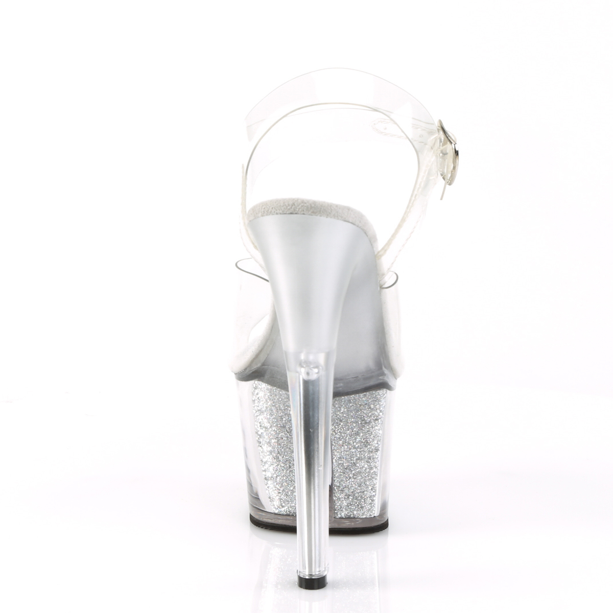 Pleaser Sky-308G-T C/SGI - Průhledné sandály na vysoké platformě